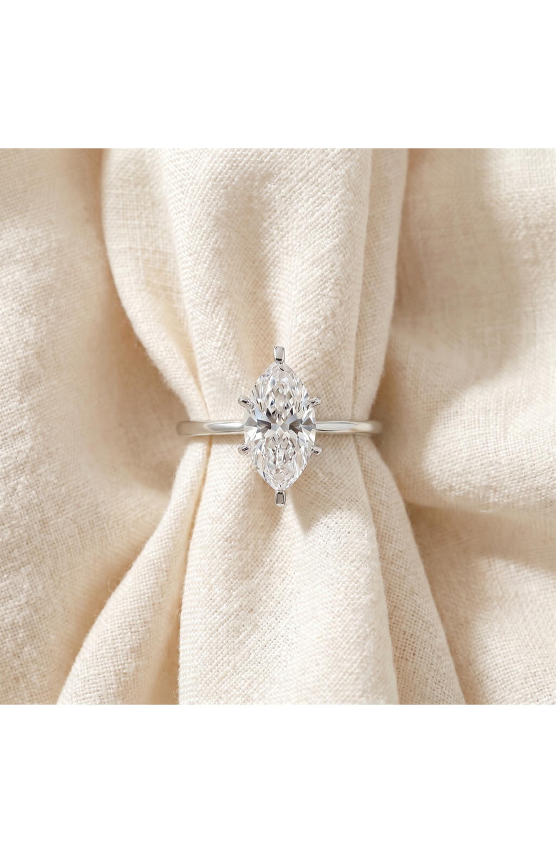 Bliss Diamond Certified 1Ct Marquise Diamond Engagement Ring 14k Gold Lab Grown, Alternate, color, 14K White Gold