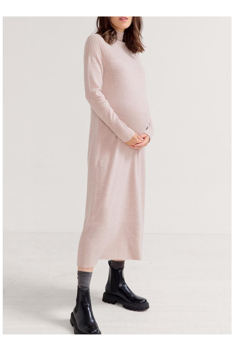 The Peyton Sweater Dress, Main, color, Oat-Melange