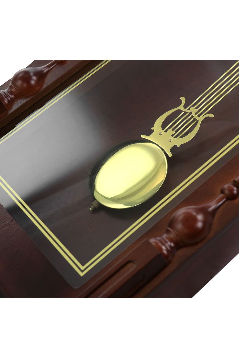 Grand Chiming Pendulum Wall Clock, Alternate, color, Mahogany