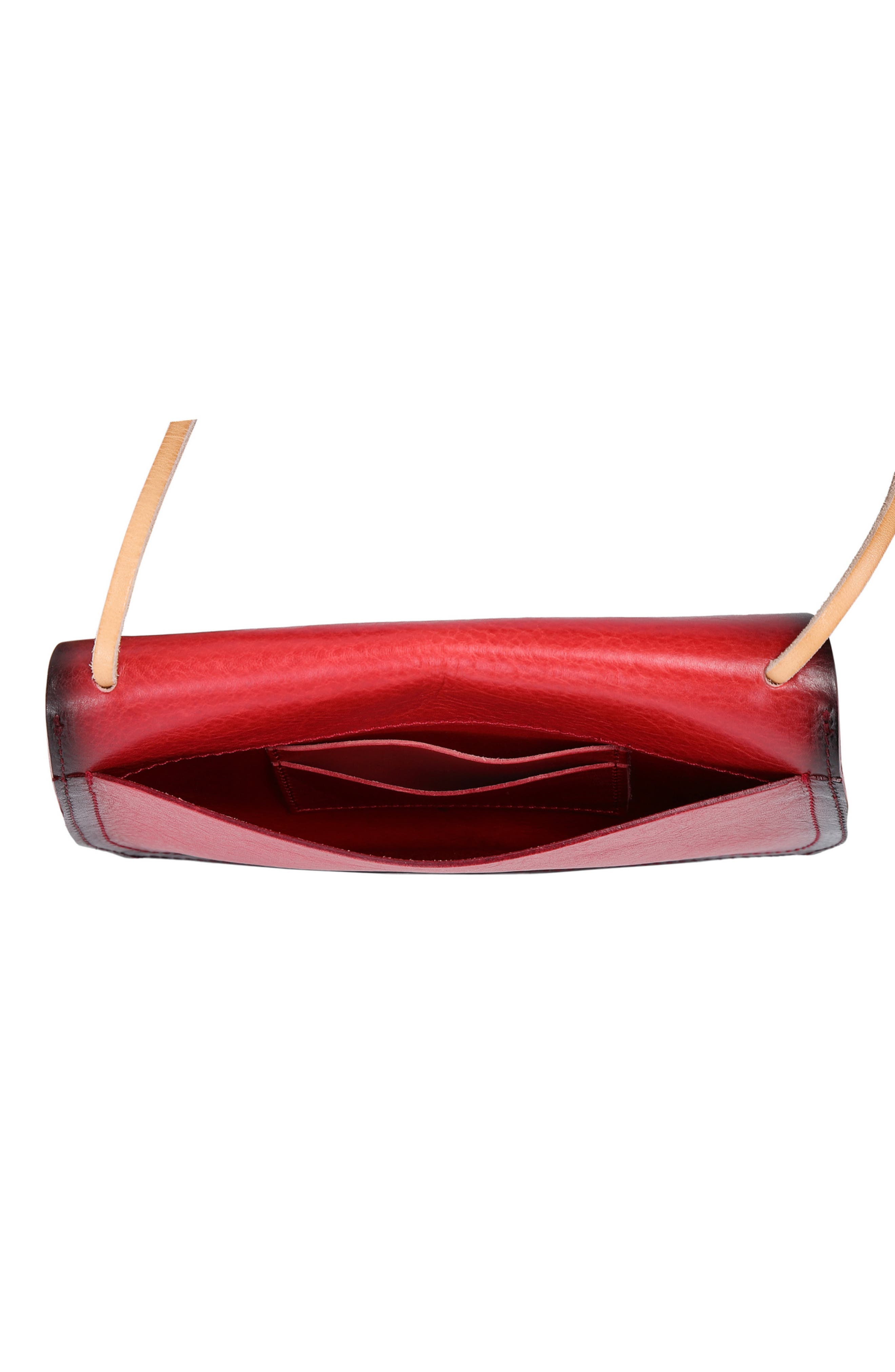 Ada Leather Crossbody Bag, Alternate, color, RED