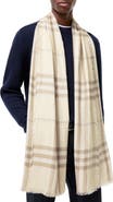 Burberry Medium Check Wool Scarf