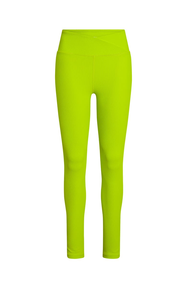 ELECTRIC YOGA Rib Legging, Main, color, Lime Punch