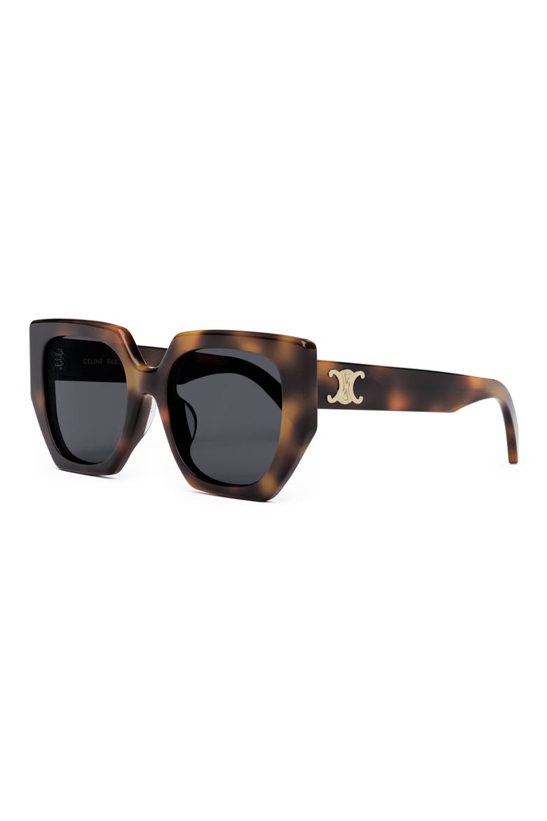 Triomphe 55mm Butterfly Sunglasses, Alternate, color, BLONDE HAVANA / SMOKE