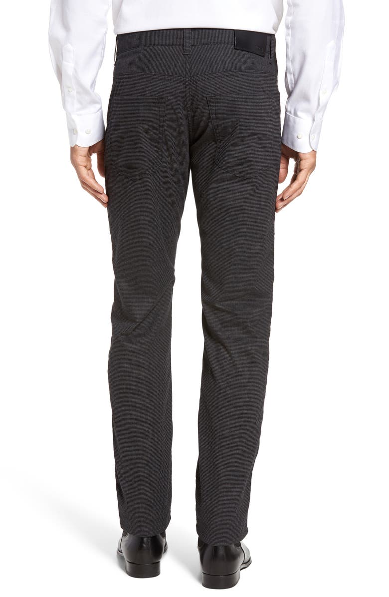 BOSS Delaware Houndstooth Slim 5-Pocket Pants, Alternate, color, 