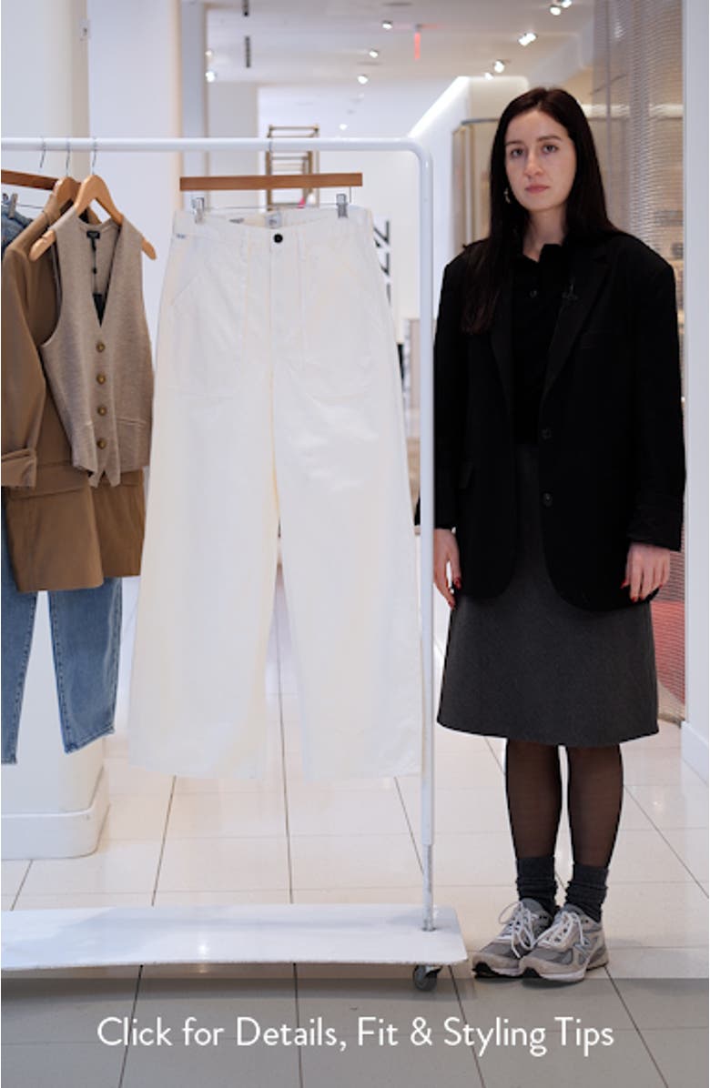 Ayla Wide Leg Utility Twill Pants, sales video thumbnail