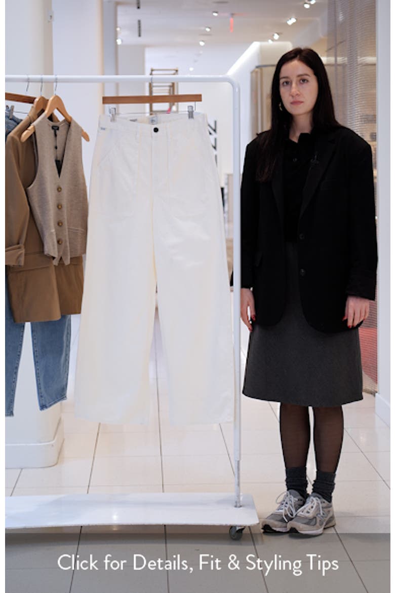 Ayla Wide Leg Utility Twill Pants video