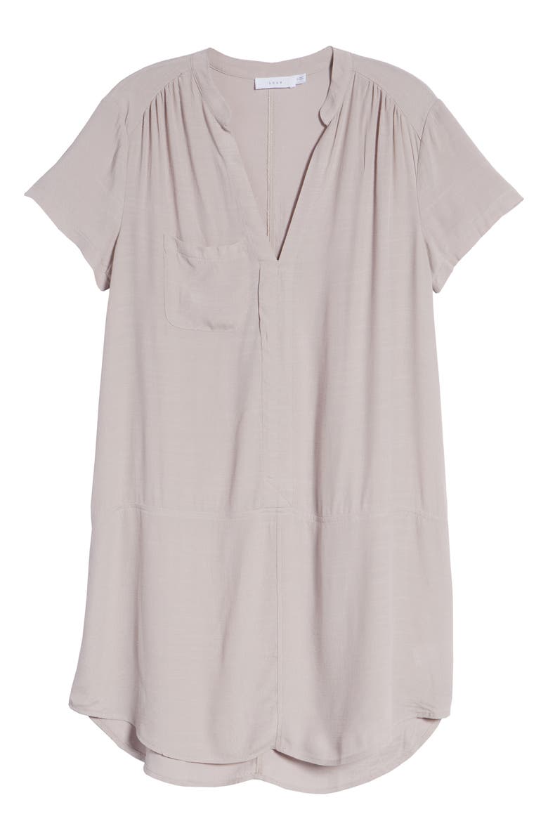 All in Favor Split Neck Shift Dress, Alternate, color,