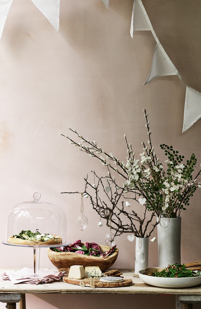 The White Company Set of 6 Glass Eggs, Alternate, color,