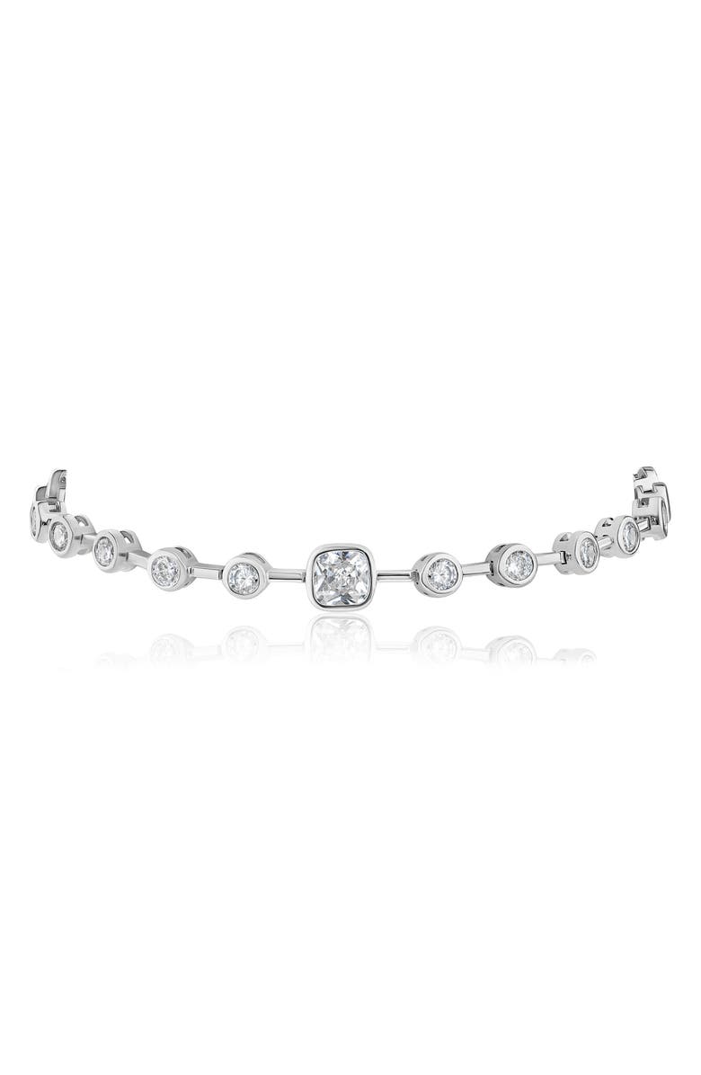 CZ by Kenneth Jay Lane Bezel Set Cubic Zirconia Tennis Bracelet, Alternate, color,
