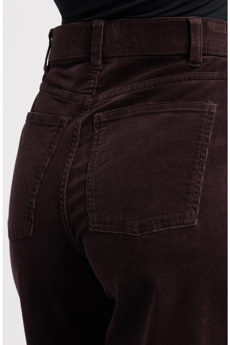 Corduroy Barrel Pants, Alternate, color, TRUFFLE BROWN