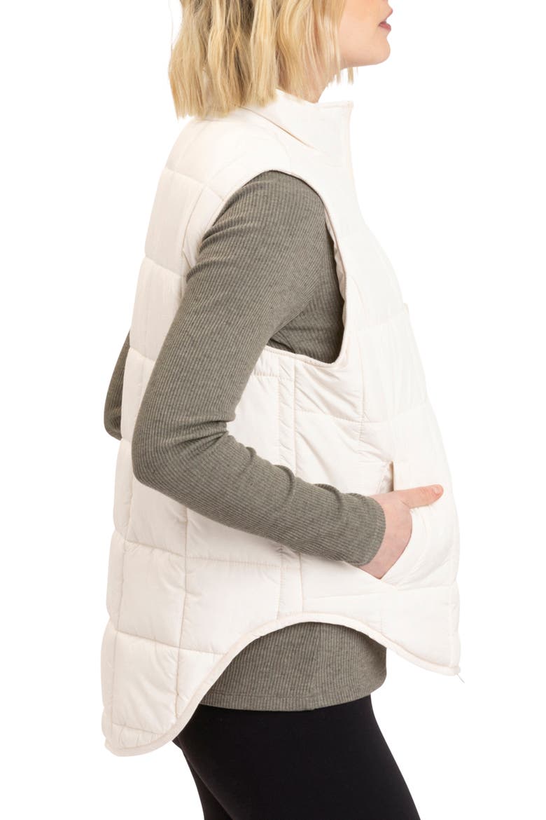 Aubri Packable Puffer Vest, Alternate, color, ASPEN