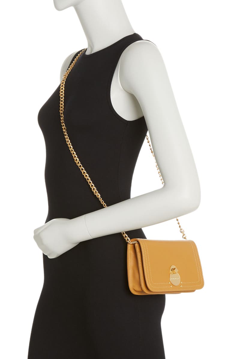 Longchamp Lock Wallet on a Chain, Alternate, color, 