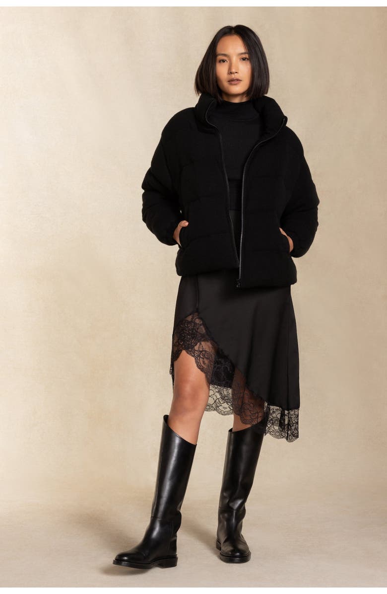 NAKED CASHMERE Rachel Puffer Jacket, Main, color, Black