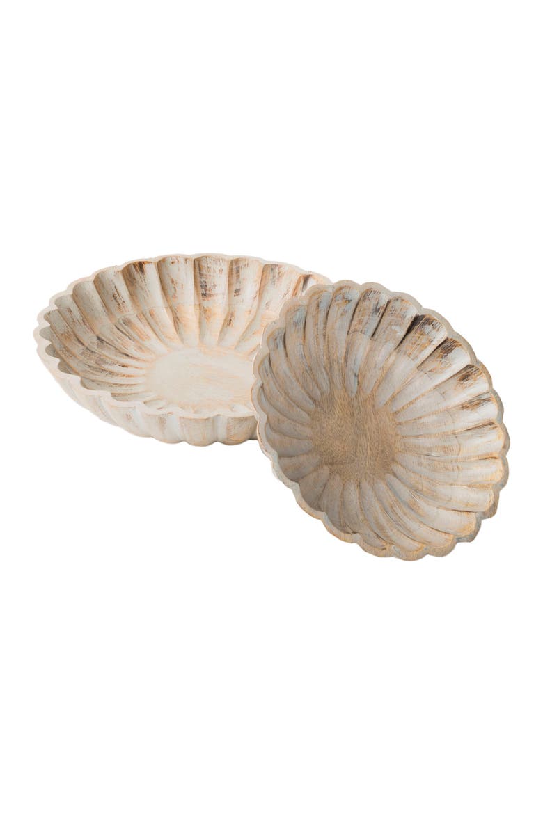 Scallop Serenity Bowls - Greywash, Alternate, color, Grey