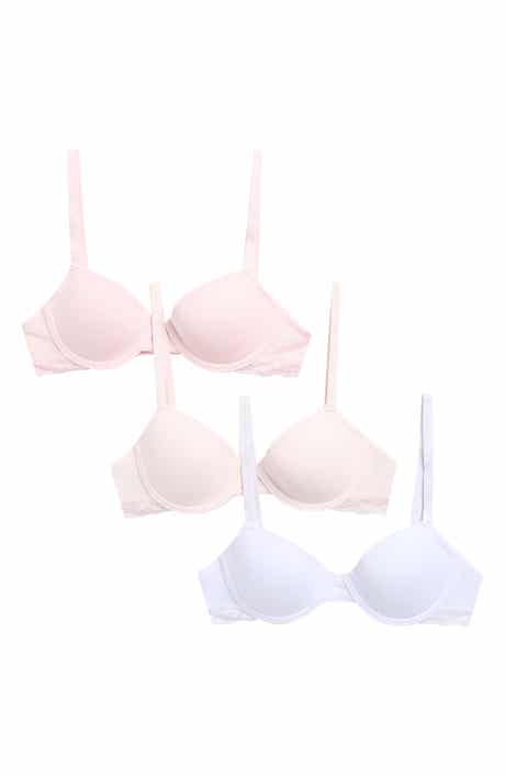 Laura Ashley Kids' Assorted 3-Pack Molded Bras