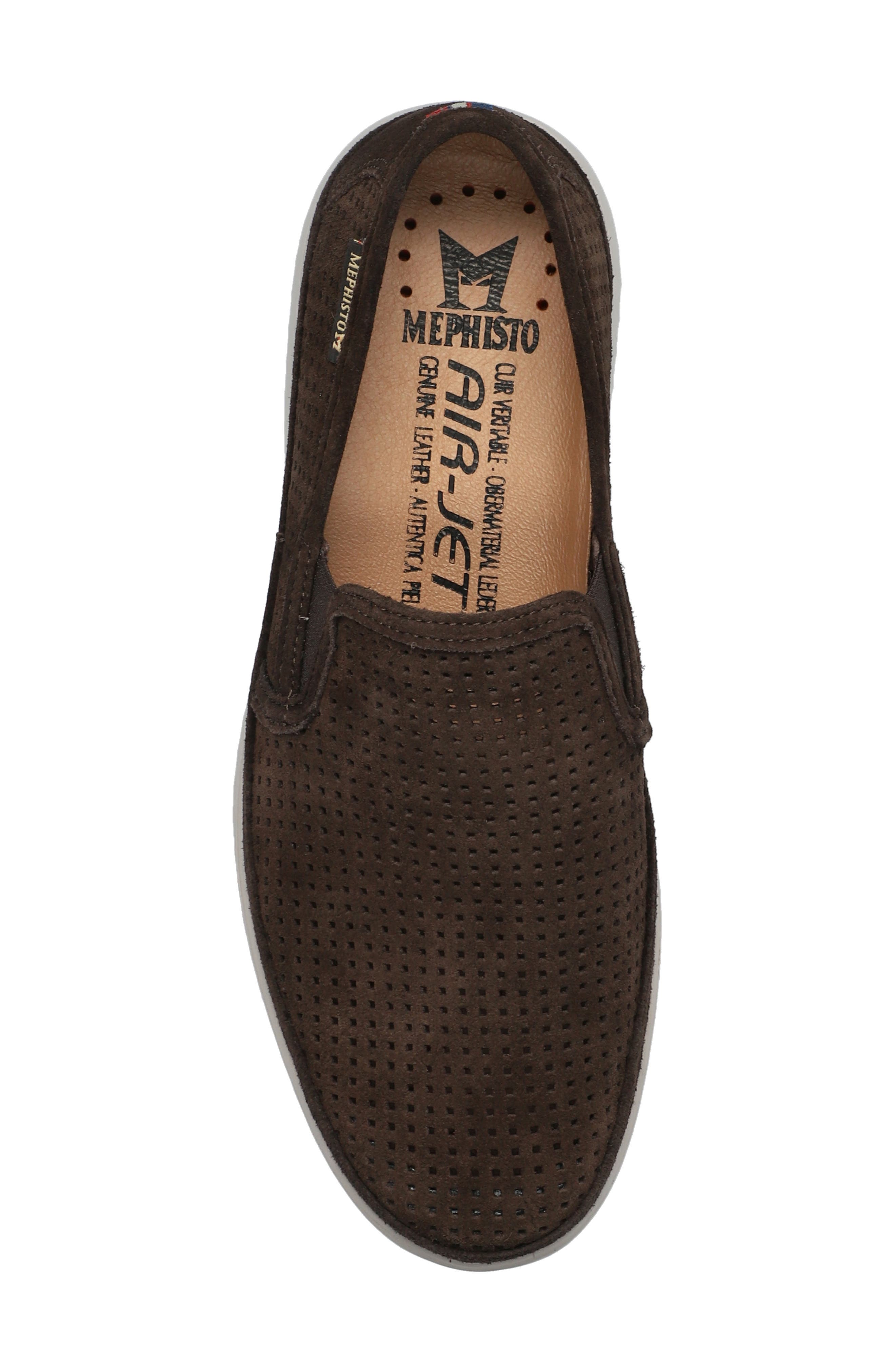 Tiago Perforated Loafer, Alternate, color, DARK BROWN