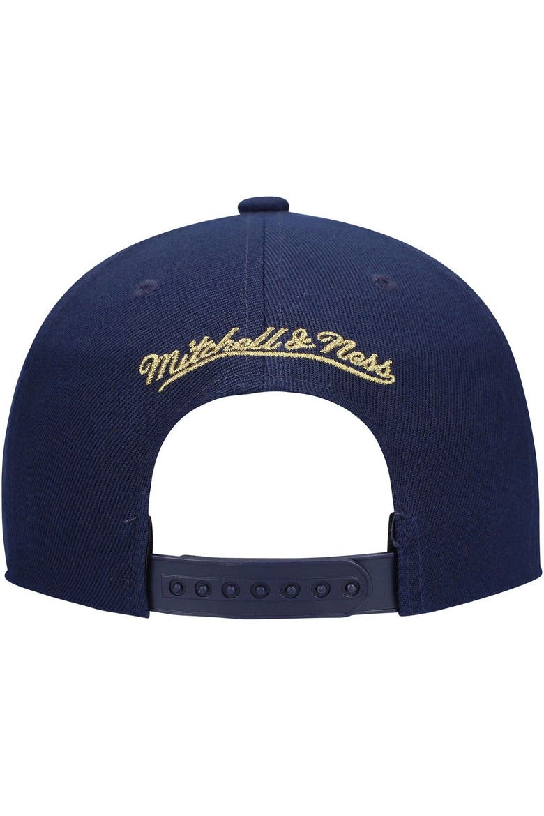 Men's Mitchell & Ness Navy Indiana Pacers 50th Anniversary Snapback Hat, Alternate, color, Navy