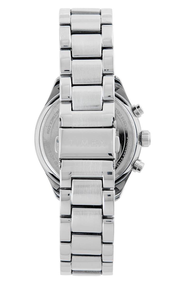 Timex<sup>®</sup> Chronograph Stainless Steel Bracelet Watch, 38mm, Alternate, color, Silver-Tone