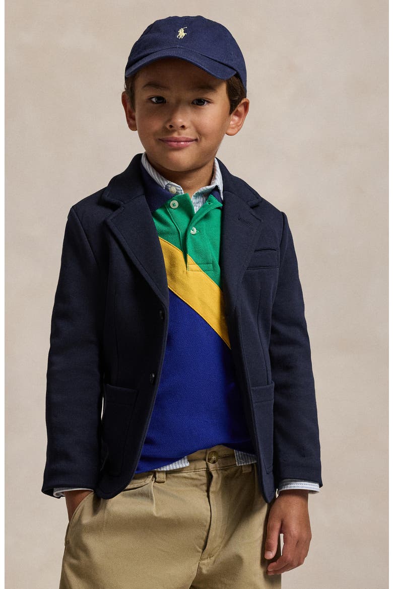 Kids' Double Knit Blazer, Alternate, color, AVIATR NVY