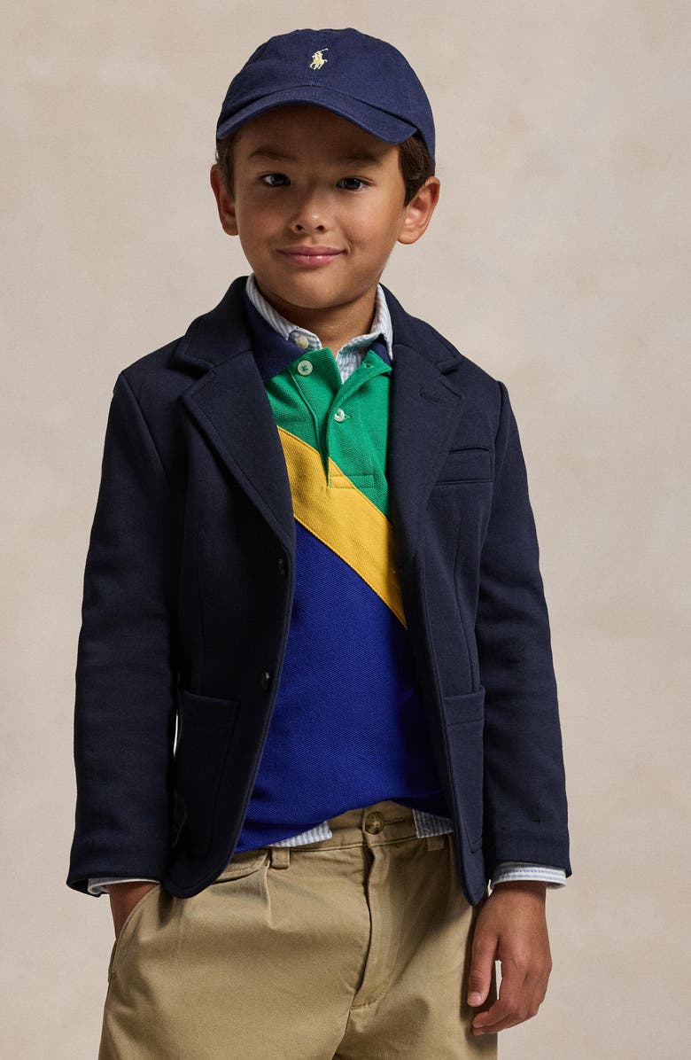 Polo Ralph Lauren Kids' Double Knit Blazer, Alternate, color, Aviatr Navy