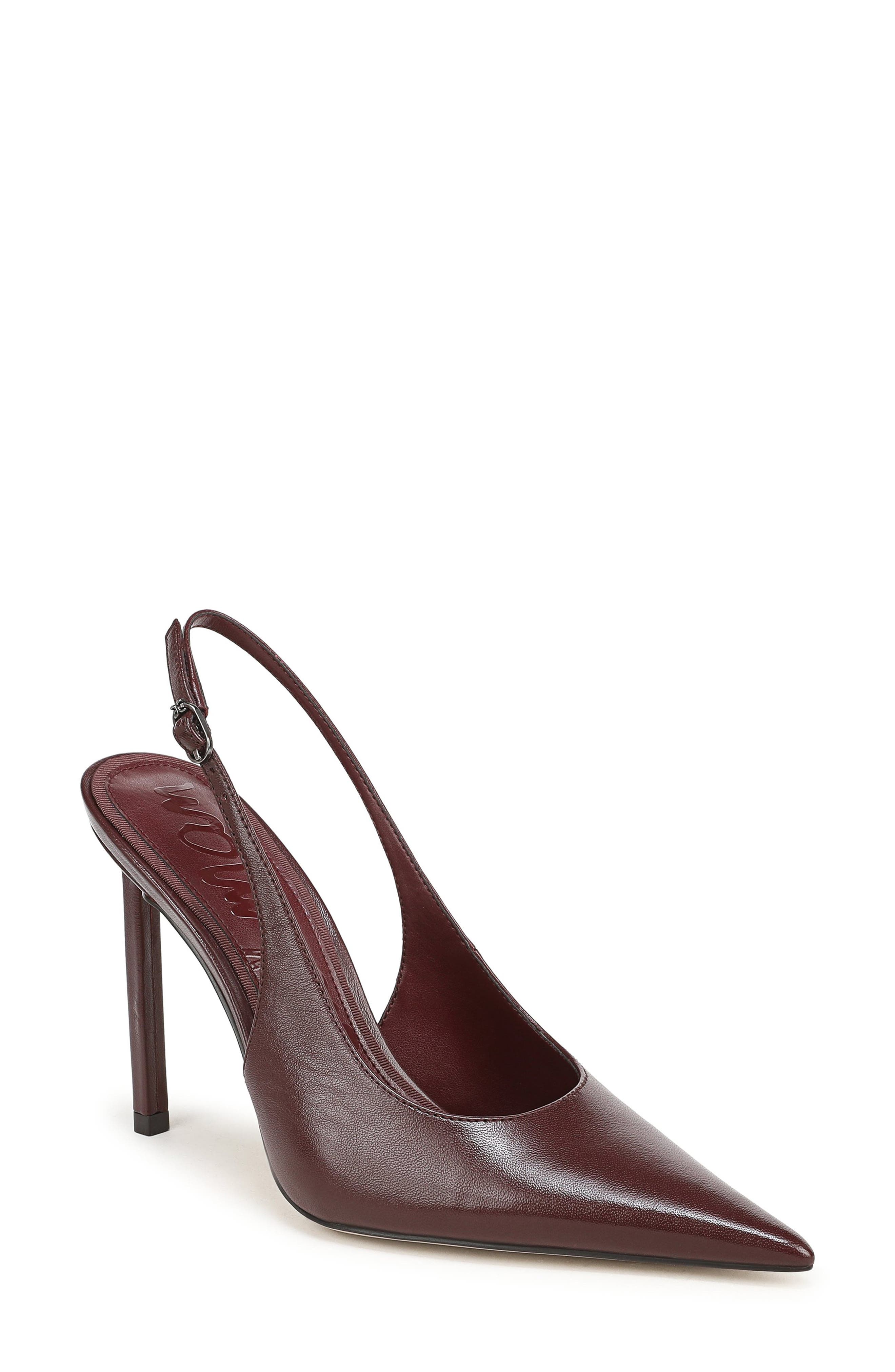 Sam Edelman Tegan Slingback Pump In French Burgundy