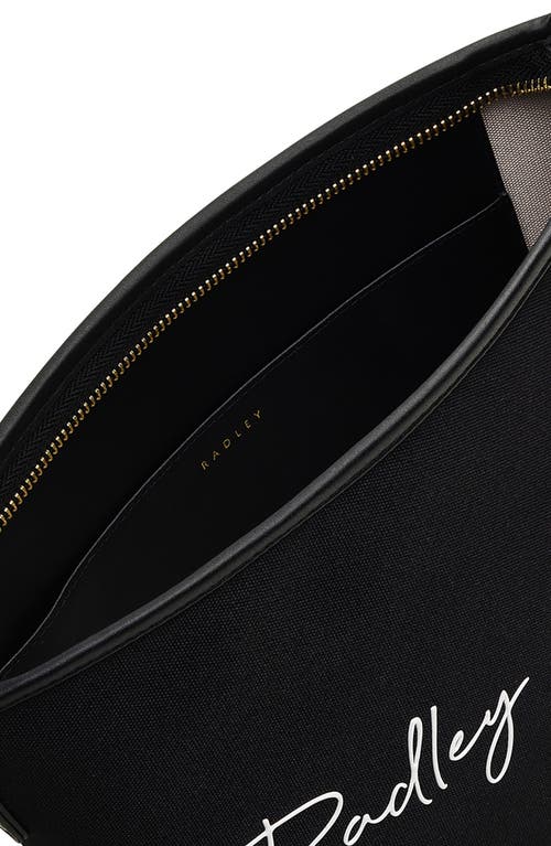 Radley London Addison Gardens Signature Responsible Small Recycled Polyester Crossbody Bag In Black