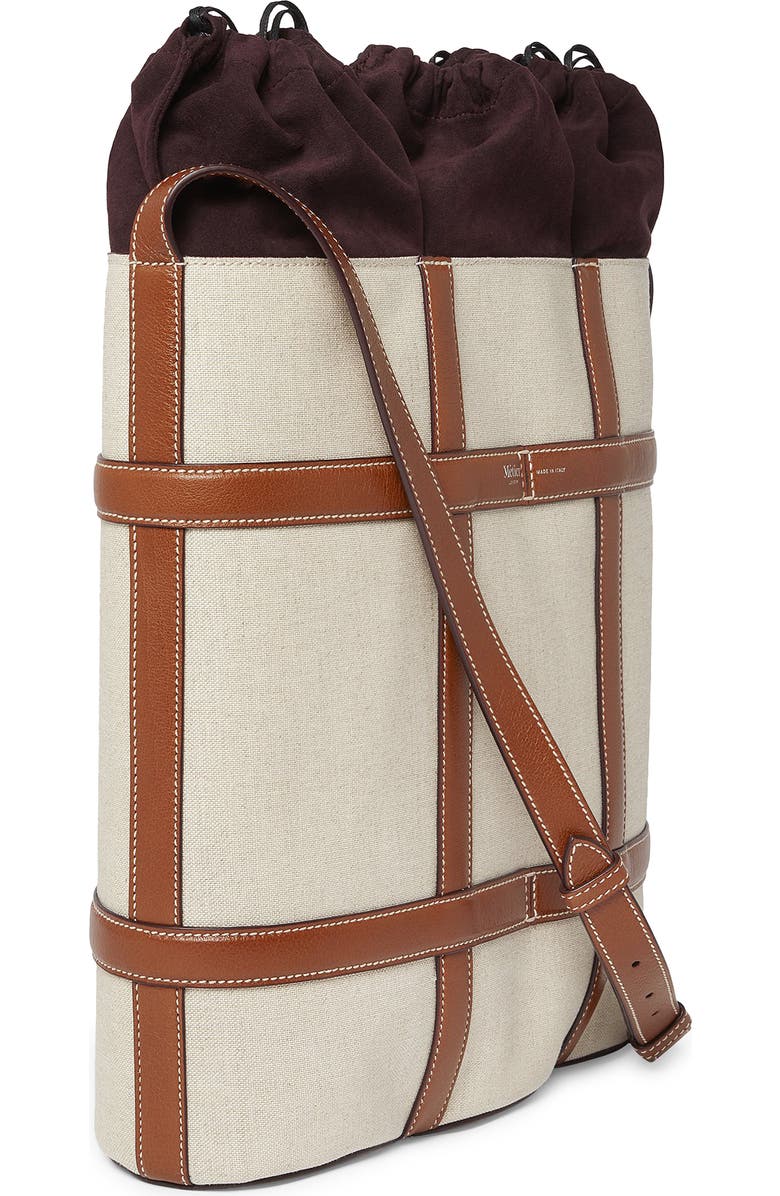 Métier London Linen & Leather Triple Wine Carrier, Alternate, color,