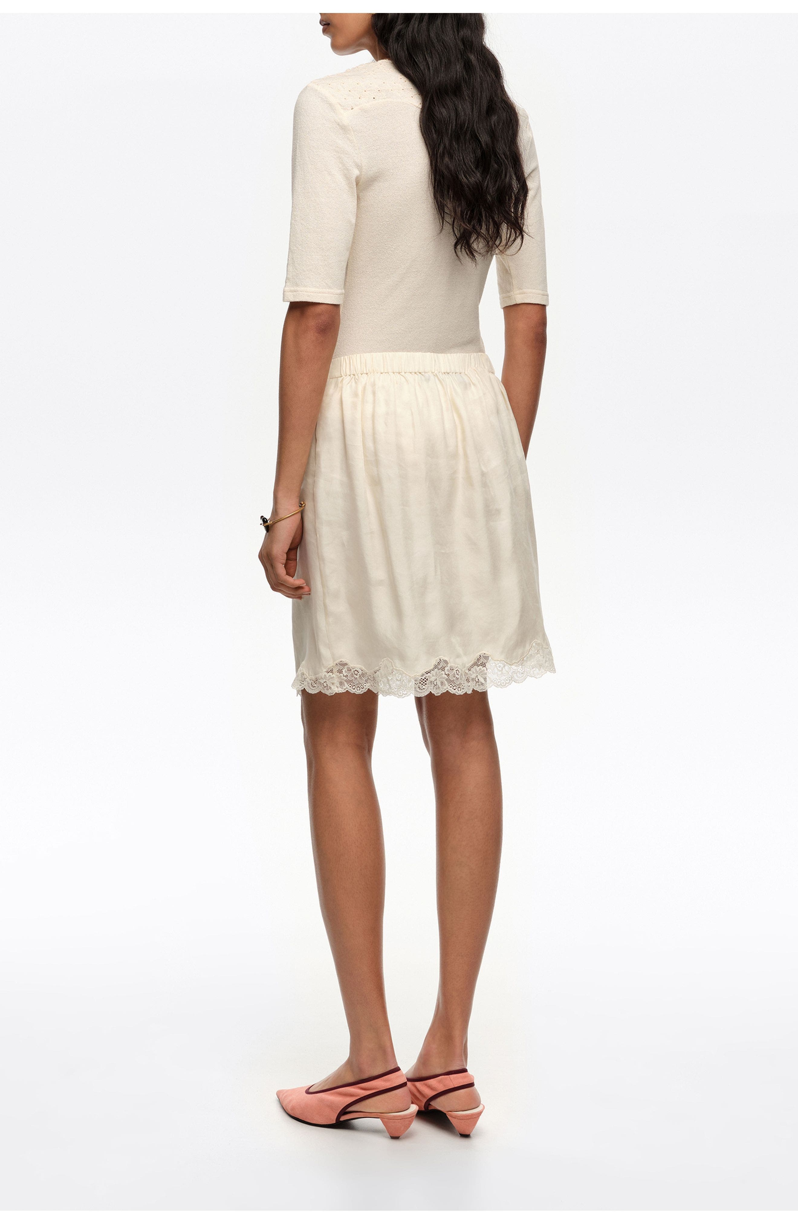 Lace Mini Skirt - image 2