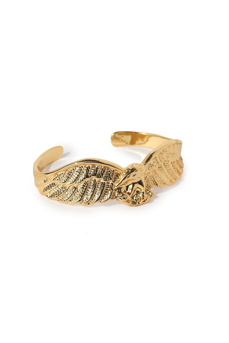 Eagle Cuff II, Main, color, Gold