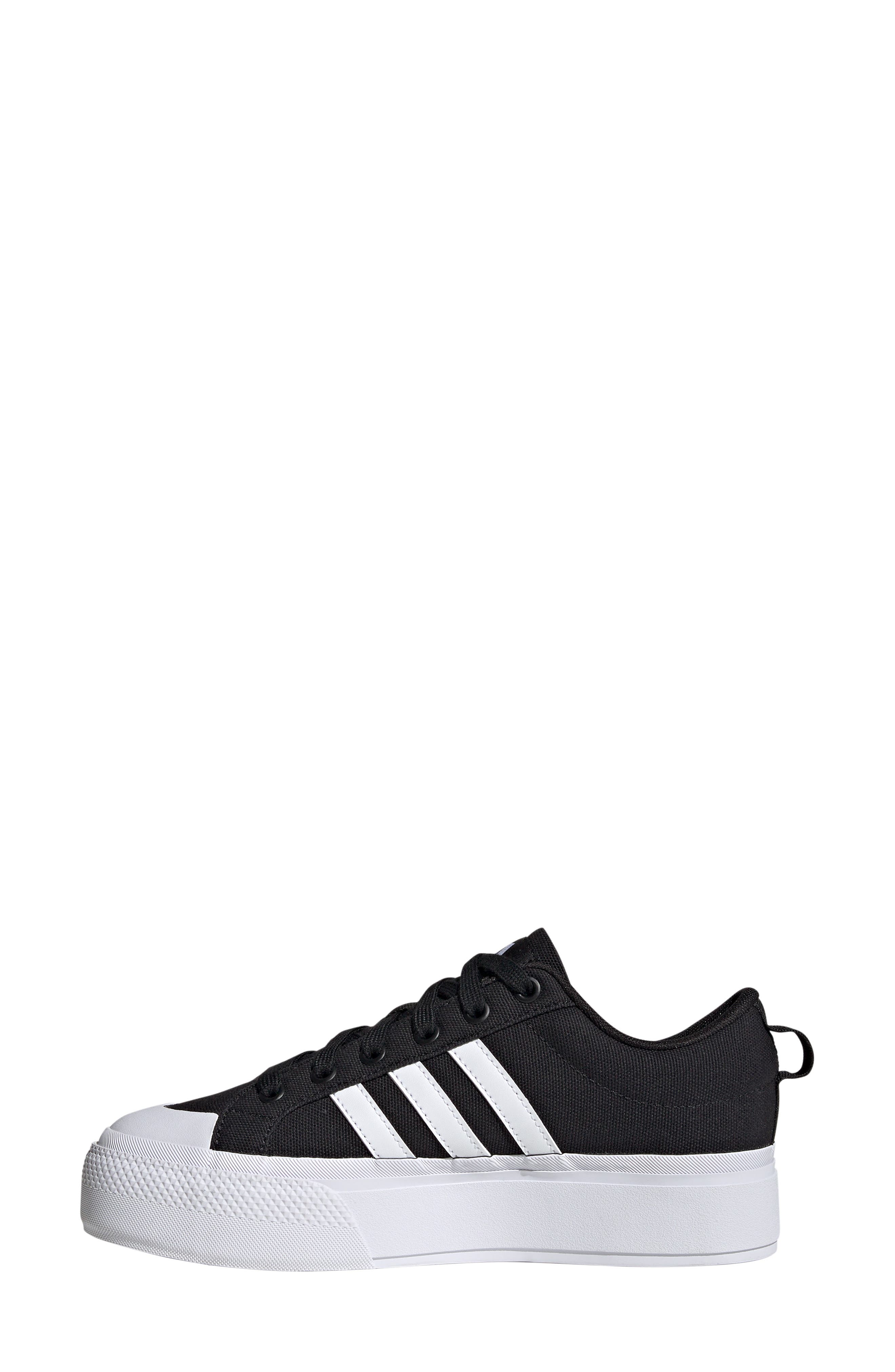 adidas Bravado 2.0 Platform Skate Sneaker, Alternate, color, Black/ White/ Black