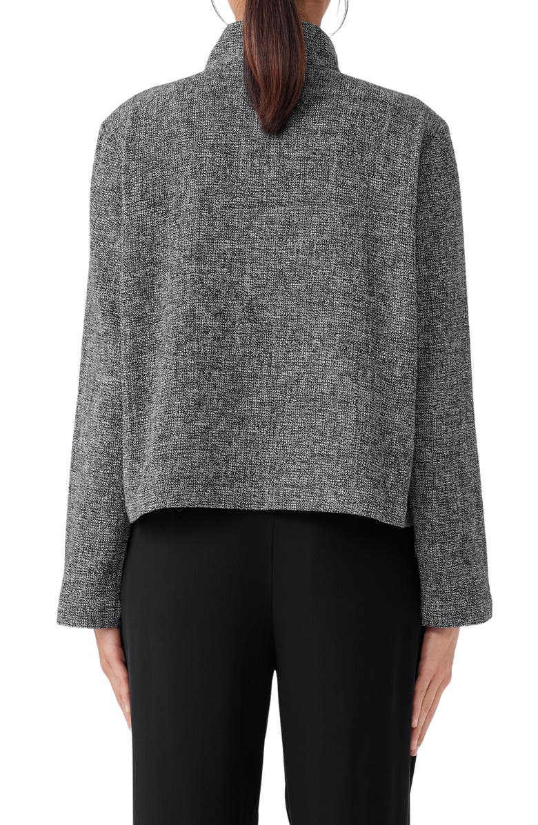 Eileen Fisher Stand Collar Tweed Jacket, Alternate, color,