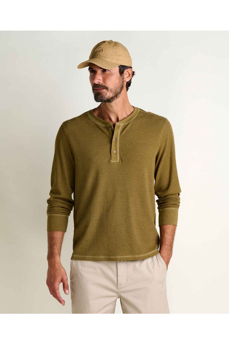 Framer Long Sleeve Henley, Main, color, Fir