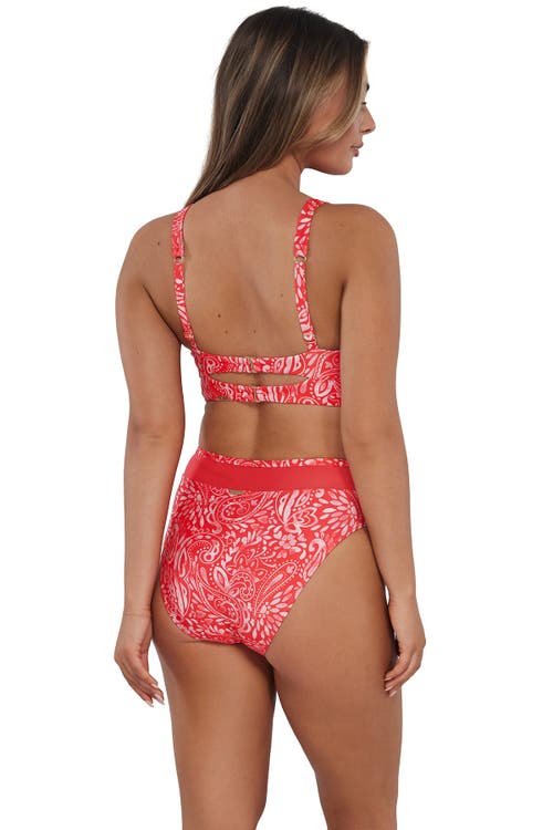 SUNSETS SUNSETS ANNIE HIGH WAIST BIKINI SWIM BOTTOMS
