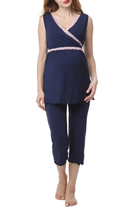 Penny Maternity/Nursing Pajamas Set