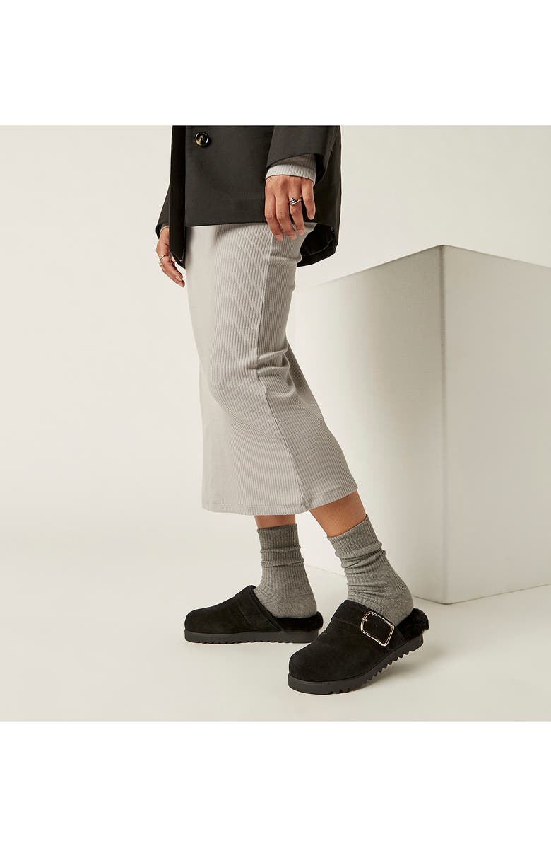 La Canadienne Ellen Genuine Shearling Mule, Alternate, color,