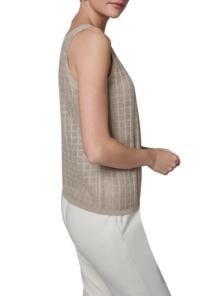 Grid Patter Sweater Tank, Alternate, color, TUSCAN GREY