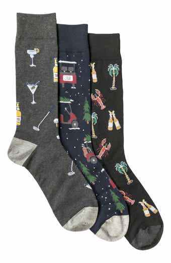 Tommy Bahama 3-Pack Assorted Crew Socks Gift Box