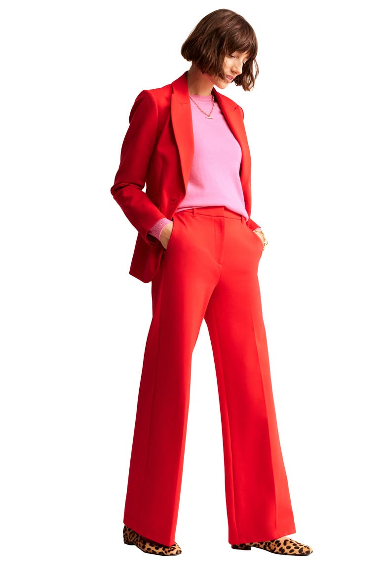 Westbourne Stretch Ponte Pants, Alternate, color, HOT PEPPER