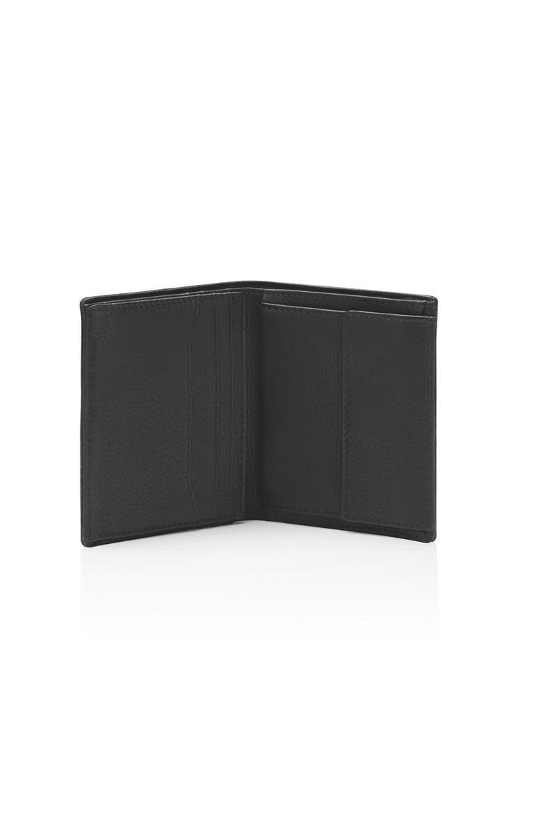 Business Wallet 6 CC Coin, Alternate, color, Black
