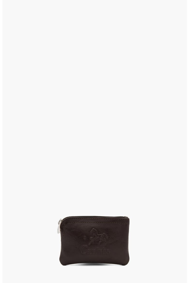 Gentleman Leather Coin Purse 538, Main, color, Brown
