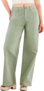 HINT OF BLU Mid Rise Relaxed Straight Leg Jeans