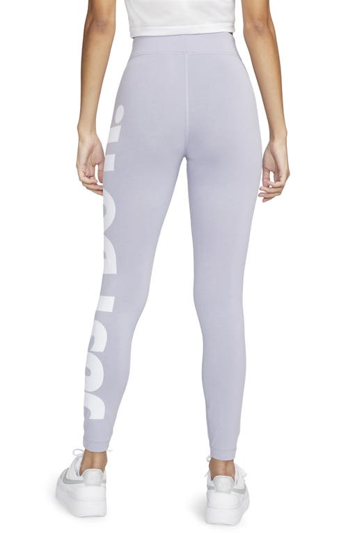 Nike Sportswear Essential High-waisted Leggings In Purple