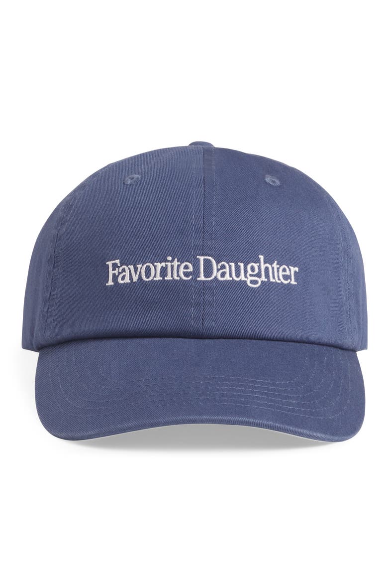 Classic Logo Cotton Twill Baseball Cap, Main, color, NAVY