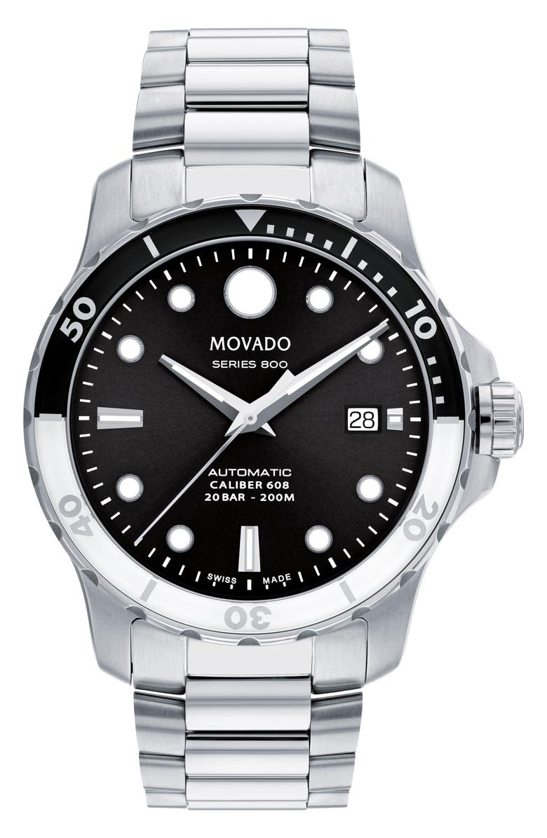Movado Series 800 Automatic Bracelet Watch, 42mm, Main, color, 