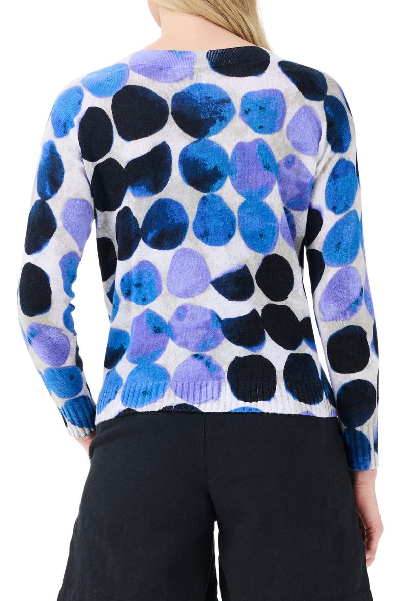 Supersoft Midnight Dot Sweater, Alternate, color, BLUE MULTI