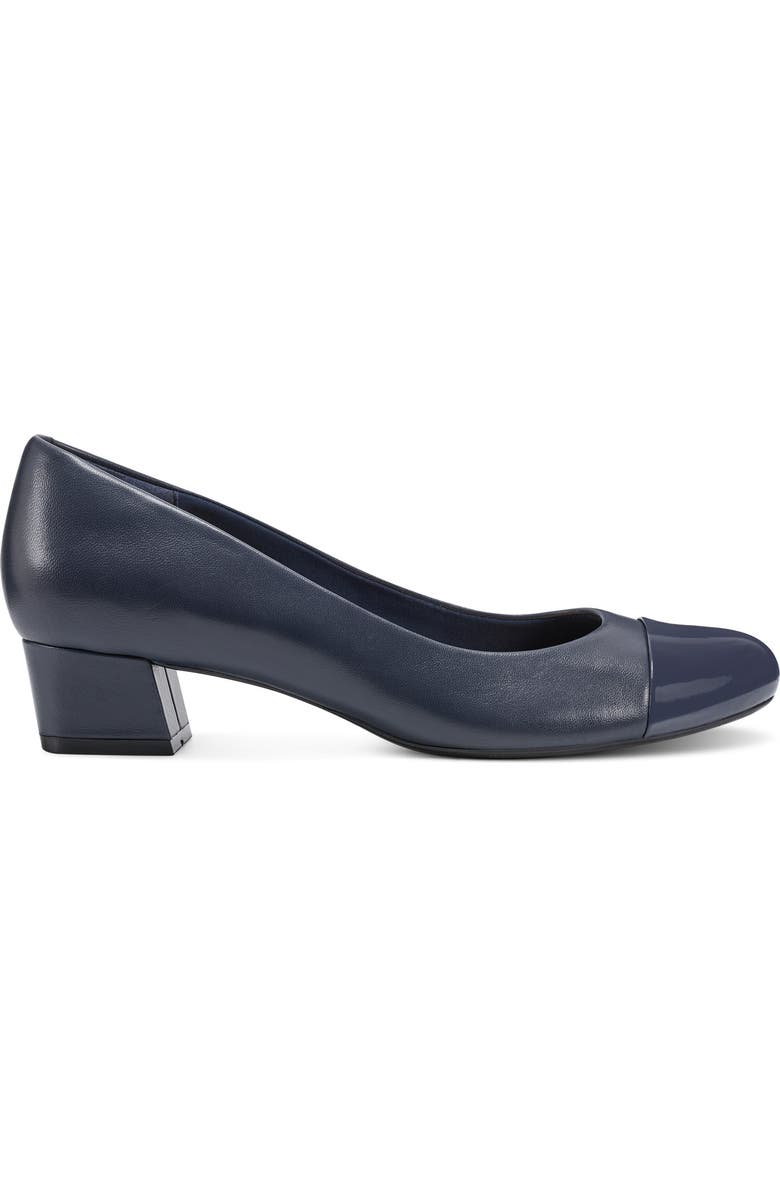 Easy Spirit Lucinda Cap Toe Pump, Alternate, color, Dark Blue