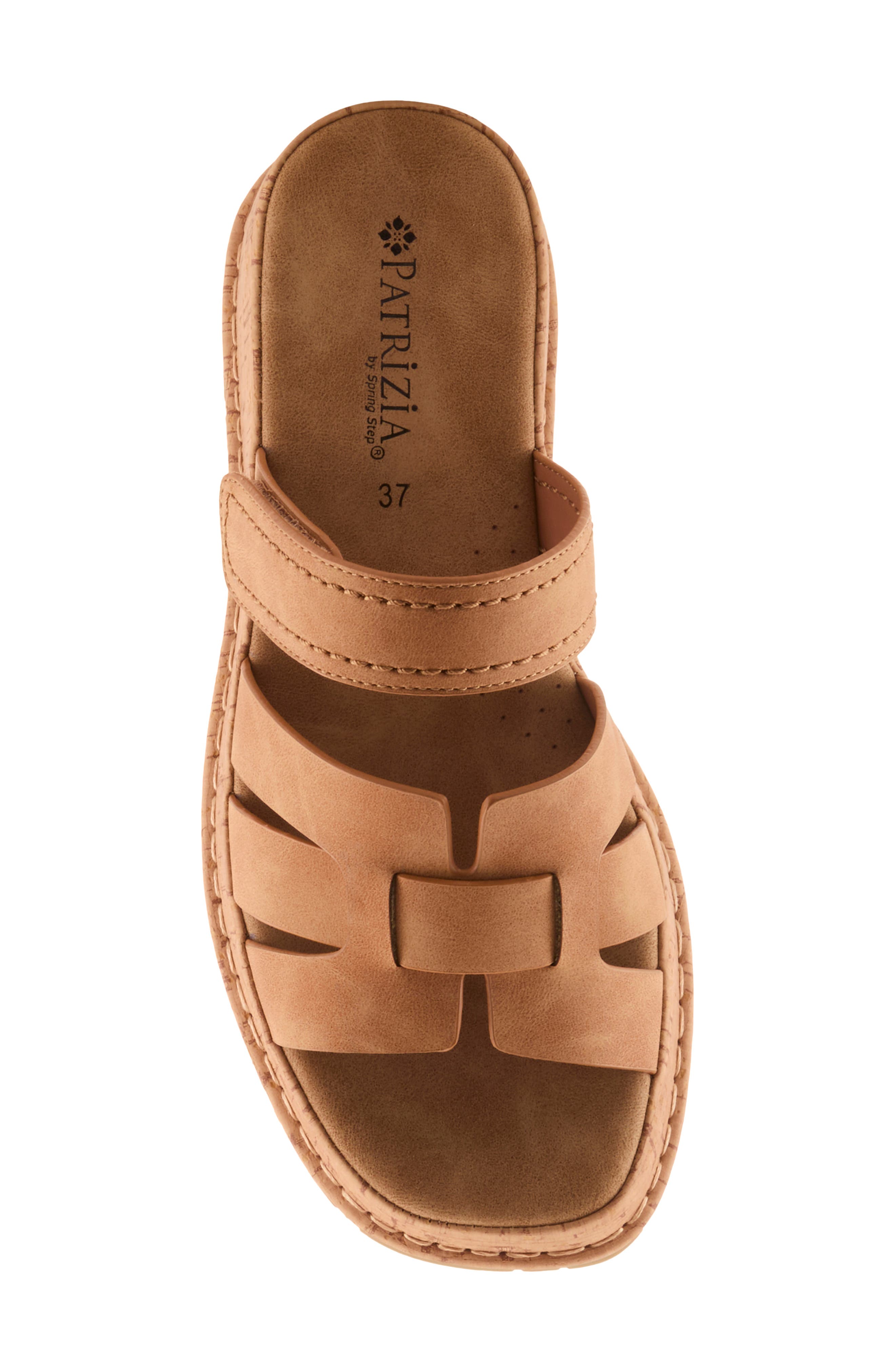 Markale Platform Wedge Sandal, Alternate, color, CAMEL