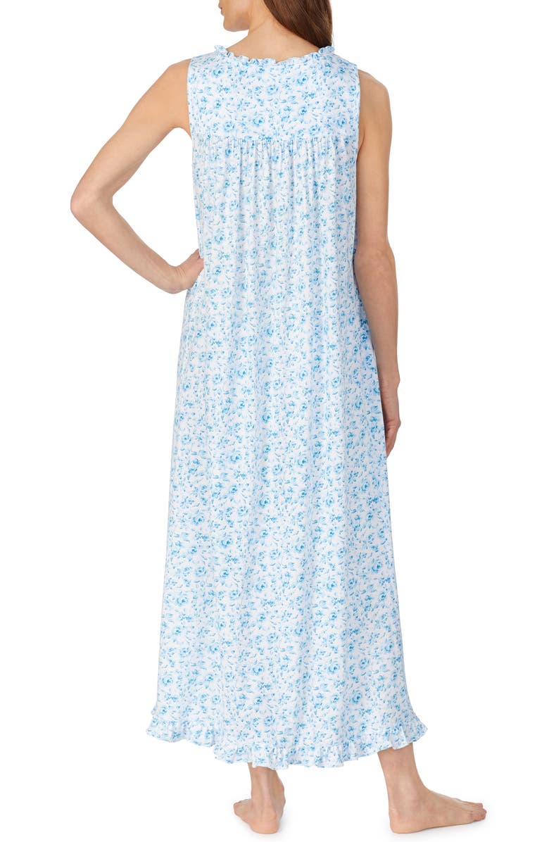 Eileen West Lace Trim Rose Print Ballet Nightgown, Alternate, color, 