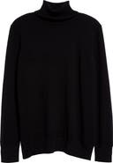 Lafayette 148 New York 148 New York Metallic Trim Cashmere Turtleneck Sweater