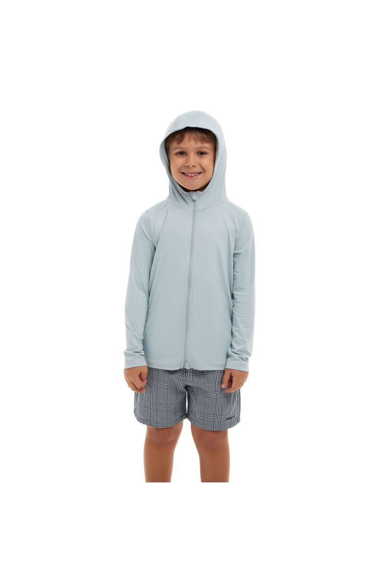 BloqUV Kid's Full Zip Hoodie Top, Main, color, Soft Gray